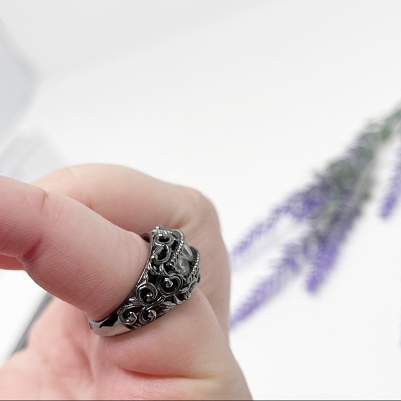 Prime Art & Jewel Cubic Zirconia China Brass Base PAJ Filigree Ring - Picture 5 of 8